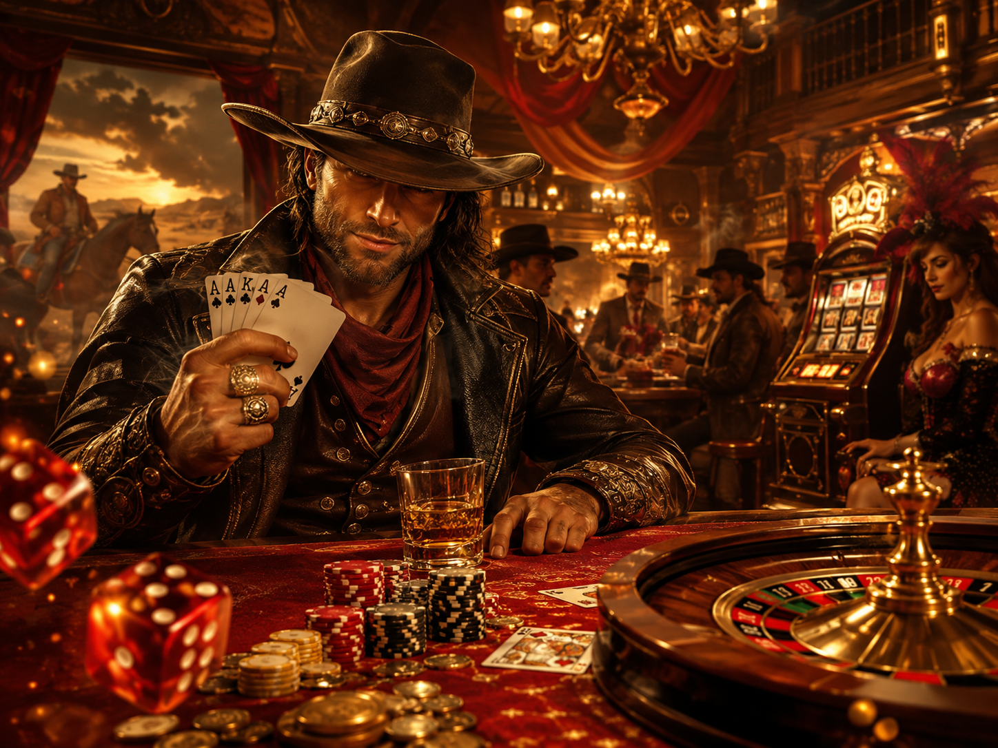 Western casino scene